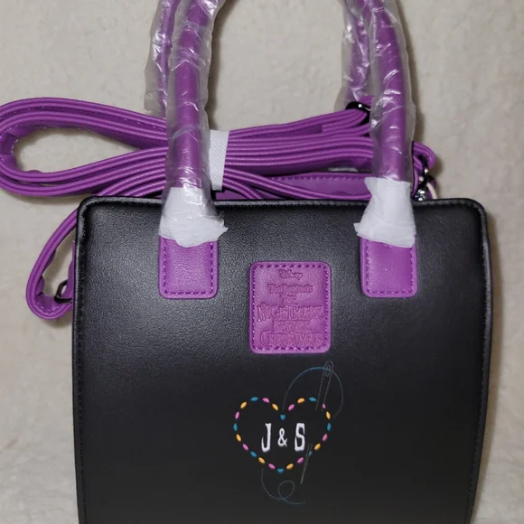 NWT Loungefly The Nightmare Before Christmas Jack & Sally Satchel Bag - Picture 3 of 5